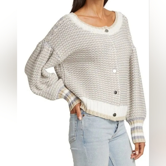 Ramy Brook Jack Button-Front  Cardigan Size Large - Picture 6 of 17